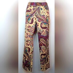 Ralph Lauren Black Label Paisley Pants Countryside Chic Preppy 90s Y2K 4